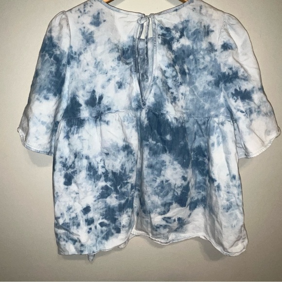 Large Denim Wash Baby Doll Tee Old Navy Women's - Picture 2 of 2